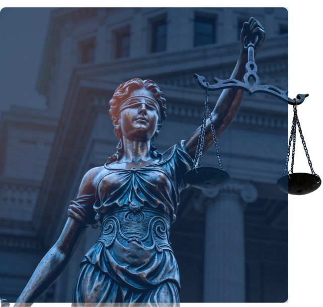 justice scales, lady blind folded, law firm digital marketing agency